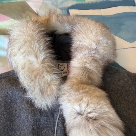 JAMES BAY authentic vintage sz 16 (XL) Women's inuit wool parka gray - Picture 2 of 16